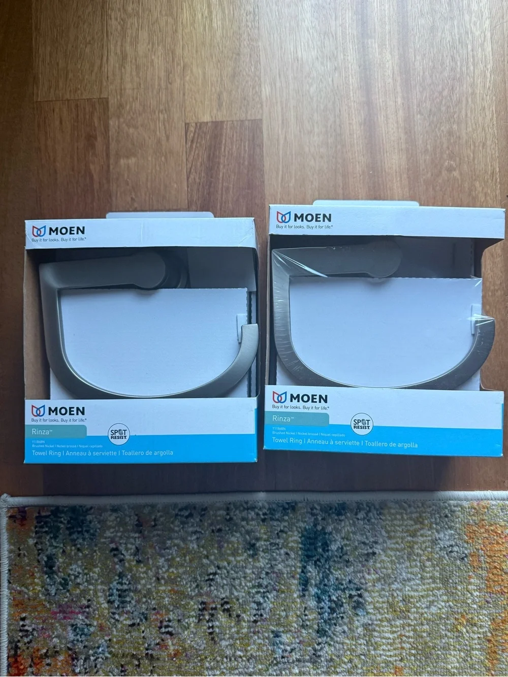 Moen Rinza Brushed Nickel Towel Ring